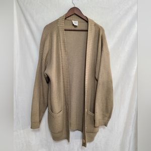 Vintage 90s Ratto Women's Tan Cardigan Size M